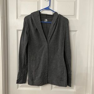 Womens gray North Face button down jacket size small